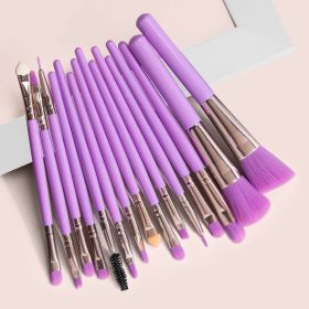 Maange 15Pcs Professional Eyes Makeup Brushes Set Wood Handle Eyeshadow Eyebrow Eyeliner Blending Powder Smudge Brush
