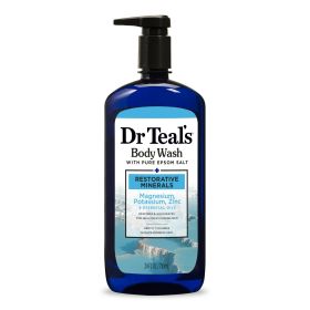 Dr Teal's Restorative Minerals Body Wash, Magnesium, Potassium & Zinc, 24 fl oz