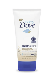 Baby Dove Eczema Care Soothing Cream for Newborn Sensitive Skin, 5.1 oz