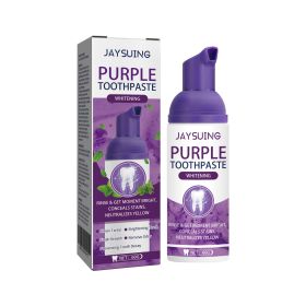 Jaysuing Purple Tooth Whitening Toothpaste Care For Teeth Clean Odors Daily Gentle Care Toothpaste