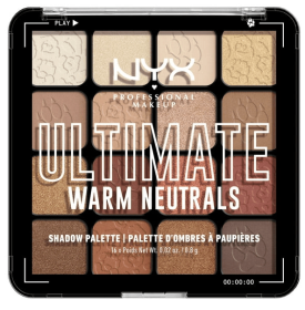 NYX Professional Makeup Ultimate Eye Shadow Palette, Warm Neutrals