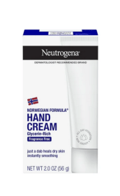Neutrogena Norwegian Formula Dry Hand and Body Cream, Fragrance-Free Lotion, 2 oz