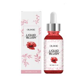OUHOE Blush Serum Facial Natural Red Color Delicate Light Naked Makeup Long-Lasting Not Easy To Remove Makeup