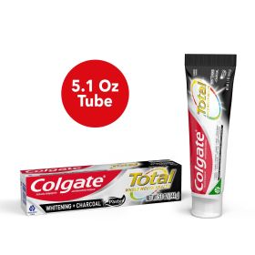 Colgate Total Whitening + Charcoal Toothpaste; Mint Toothpaste; 5.1 oz