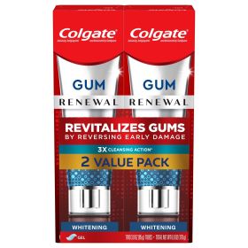 Colgate Renewal Gum Protection Whitening Toothpaste Gel; Mint; 2 Pack; 3 oz Tubes
