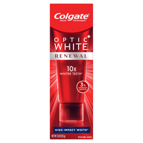 Colgate Optic White Renewal Teeth Whitening Toothpaste; High Impact White; 3 oz Tube