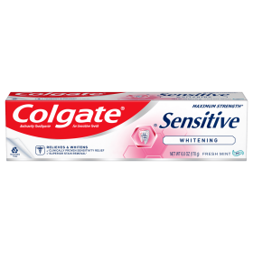 Colgate Sensitive Whitening Toothpaste; Sensitive Teeth Toothpaste; Mint; 6 oz