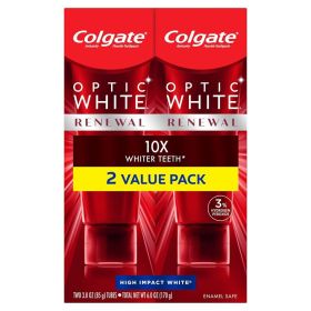 Colgate Optic White Renewal Teeth Whitening Toothpaste; 3 oz; 2 Pack