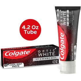 Colgate Optic White with Charcoal Whitening Toothpaste; Cool Mint; 4.2 oz Tube