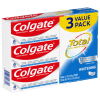 Colgate Total Whitening Toothpaste; Mint; 3 Pack; 5.1 oz Tubes