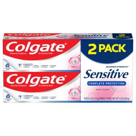 Colgate Sensitive Complete Protection Toothpaste; Mint; 2 Pack; 6 oz