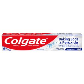 Colgate Baking Soda and Peroxide Toothpaste; Brisk Mint; 6 oz Tube