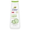 Dove Refreshing Long Lasting Gentle Women's Body Wash All Skin Type, Cucumber & Green Tea, 20 fl oz