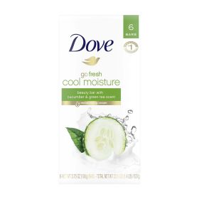 Dove Cool Moisture Cucumber And Green Tea Beauty Bar 22.50 oz 6 Bars