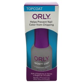 Wont Chip - Chip Resistant Topcoat by Orly for Women - 0.6 oz Nail Polish