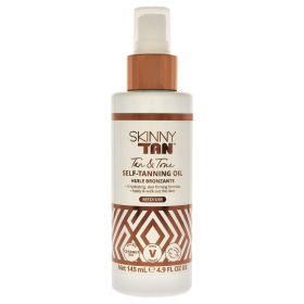 Self-Tanning Oil - Medium by Skinny Tan for Women - 4.9 oz Oil
