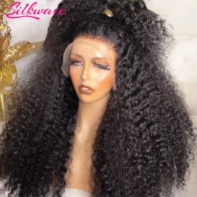 250 Density Water Wave 13x6 HD Lace Front Wig Curly Human Hair Wig 100% Pre Plucked 30 40 Inch Deep Wave Frontal Wigs For Women