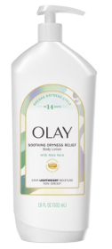 Olay Soothing Dryness Relief Hydrating Body Lotion with Aloe Vera, 18 fl oz