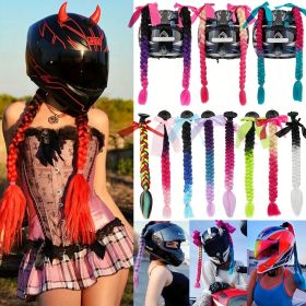 20-Inch Gradient Color Helmet Braid with Suction Cup, Versatile for All Hair Types