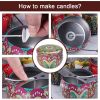 BUZIFU 12 Pcs Candle Tins