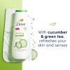 Dove Refreshing Long Lasting Gentle Women's Body Wash All Skin Type, Cucumber & Green Tea, 20 fl oz