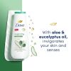 Dove Invigorating Long Lasting Gentle Women's Body Wash, Aloe and Eucalyptus Oil, 20 fl oz
