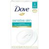 Dove Beauty Bar More Moisturizing Than Bar Soap Sensitive Skin With Gentle Cleanser for Softer Skin, Fragrance-Free, Hypoallergenic Beauty Bar 3.75 oz