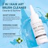Makartt Nail Brushes Cleaner 70ml, Clean And Restorer Brush Bristles, 2-in-1 Brush Cleaner Liquid for Solid Gel Polish/Nail Art