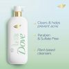 Dove Acne Clear Women's Body Wash with 1% Salicylic Acid for Acne Prone Skin, 18.5 oz
