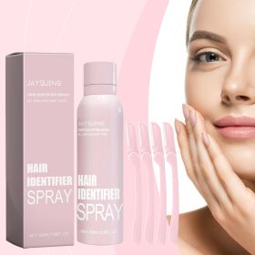 Hair Identifier Spray For Face Shaving, Skin Body Hair Identifying Spray With Razors,Hair Identifier Spray For Face Dermaplaning, Women Dermaplan (Color: PINK)