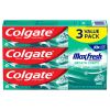 Colgate Max Fresh Toothpaste; Mini Breath Strips; Clean Mint; 3 Pack; 6.3 oz