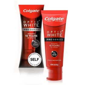 Colgate Optic White Pro Series Whitening Toothpaste; Stain Prevention; 3 oz (Brand: Colgate)