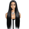 Bone Straight 6x4 5X5 Lace Closure Human Hair Glueless Wig Brazilian Remy Ready To Wear 180% 32 34Inch No Glue Lace Wig MYLOCKME