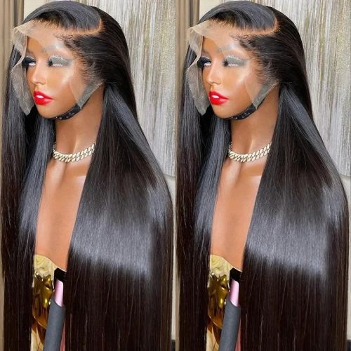 40 Inch Straight Human Hair 13x4 13x6 Hd Lace Frontal Wig Brazilian Lace Front Human Hair Wigs Glueless For Women Pre Plucked