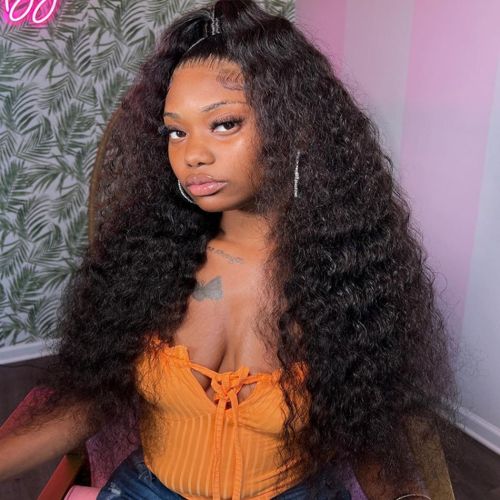 Water Wave 13x6 HD Lace Frontal Wig Brazilian Transparent 13x4 Lace Front Human Hair Wigs For Women Pre Plucked Cury Hair