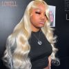 613 hd lace frontal wig 13X6 blonde Transparent HD Lace Frontal Wigs Honey Brazilian 13×4 Body Wave Human Hair Wigs For Wowen