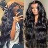 Body Wave Lace Front Human Hair Wig 32 34Inch 13x6 Lace Frontal Wigs Brazilian 4x4 Transparent Lace Closure Wigs Pre Plucked