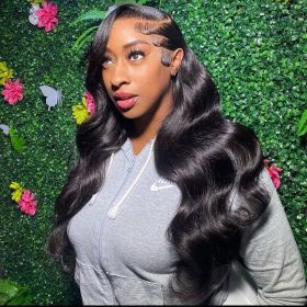 13x4 30 40 Inch Loose Body Wave 13x6 Lace HD Transparent Front Wig Brazilian Human Hair Wigs 360 Lace Frontal Wigs For Women (Color: 13x4 Hd lace wig, Stretched Length, Density: 32inches, 150 Density)