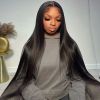 30 Inch 13x4 13X6 HD Transparent Lace Front Wig Bone Straight Human Hair Wig 360 Lace Frontal Wig 4X4 Lace Closue Wigs For Women