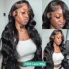 HD Transparent Body Wave 13x6 13x4 Lace Front Wig Brazilian Water Wave Ready To Wear 4x4 Lace Closure Glueless Wig For Women