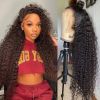 Water Wave 13x6 HD Lace Frontal Wig Brazilian Transparent 13x4 Lace Front Human Hair Wigs For Women Pre Plucked Cury Hair