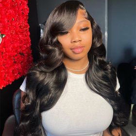 30 32Inch Hd Transparent 13x6 Body Wave Lace Front Wig 13x4Brazilian Water Wave Lace Frontal Wigs Human Hair Wig For Women (Hair Color: 13X6 Lace Wig, Stretched Length, Density: 12inches, 150%)