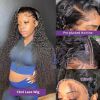 30 34 Inch 13x6 HD Transparent Loose Deep Wave Lace Frontal Wig Human Hair Remy Curly 13x4 360 Lace Front Wigs For Black Women
