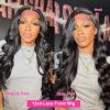 250 Density 40 Inch 13x6 Hd Body Wave Lace Frontal Wig Human Hair For Black Women Brazilian 13x4 Loose Water Wave Lace Front Wig