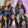 HD Transparent Body Wave 13x6 13x4 Lace Front Gluless Human Hair Wigs Brazilian 30 40 Inch 360 Lace Frontal Wig For Black Women